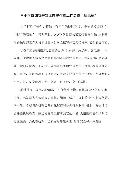 安全大检查工作小结