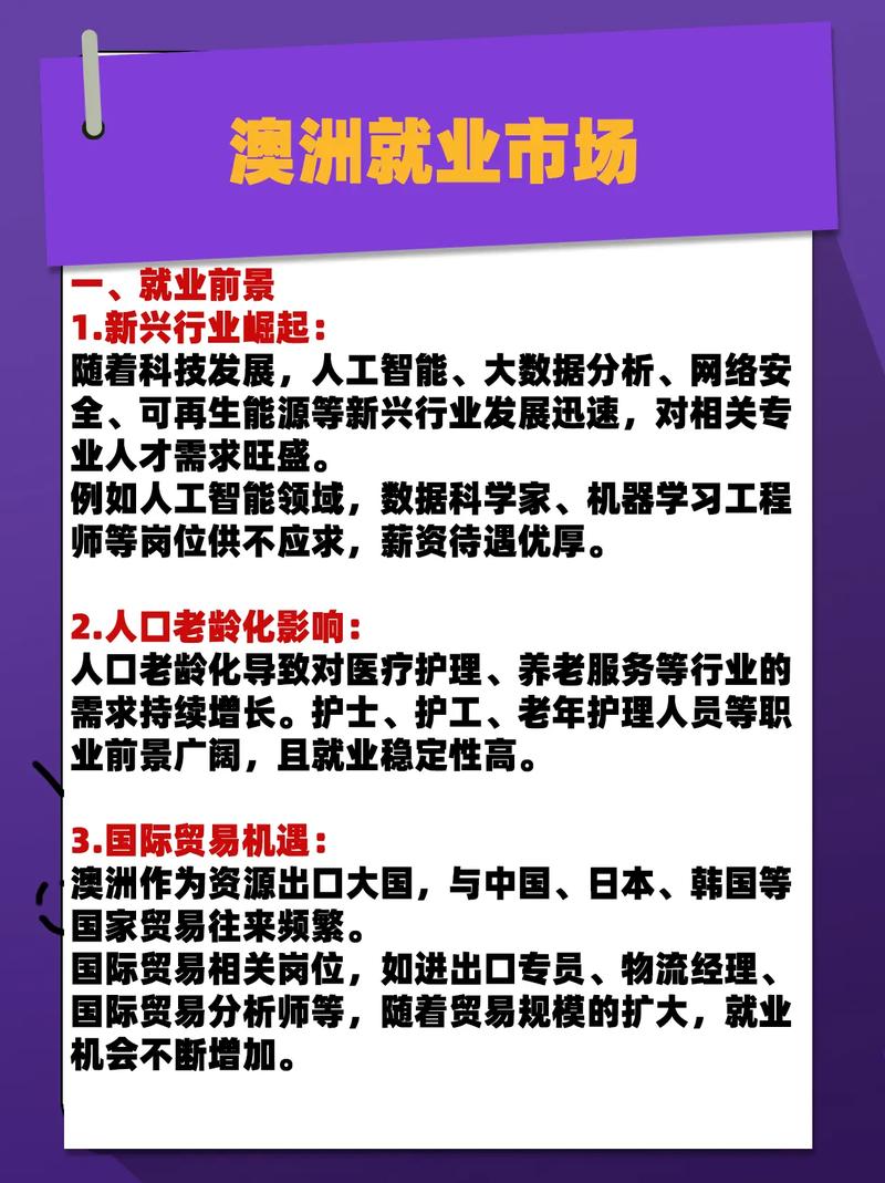 澳大利亚热门专业就业前景