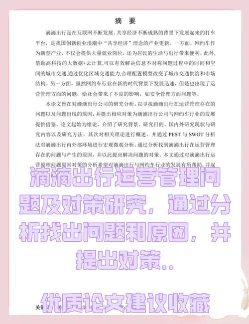 关于网约车服务与管理机制的探究与分析——以滴滴为例