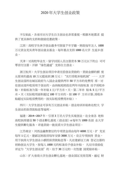 我国大学生创业政策问题研究