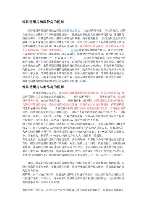 限价房性质和发展方向研究