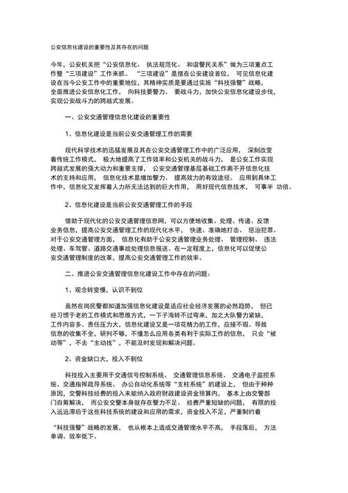 公安信息化中的若干问题研究