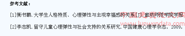 农村大学生的社会支持、心理弹性与主观幸福感的关系研究
