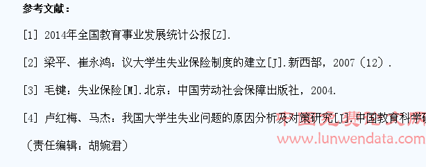 浅谈大学生失业保险问题及建议