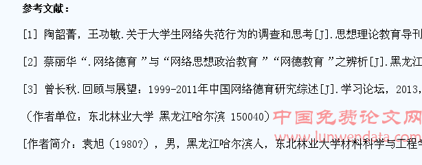 大学生网络道德现状调查