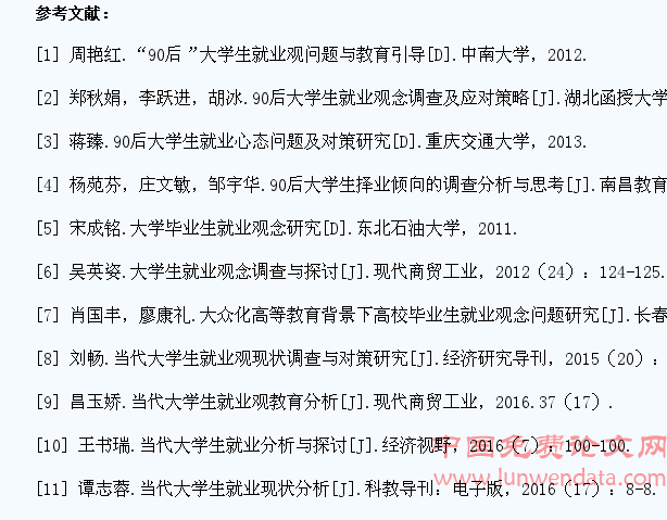 常州高校90后大学生就业观念调查与分析