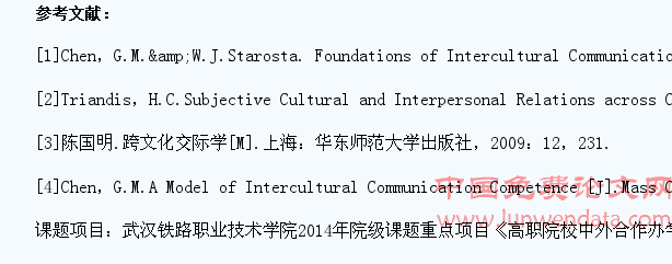 高职中外合作办学学生跨文化理解力现状调查