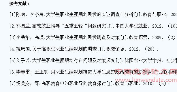 高职院校企业订单班学生的职业生涯规划探究
