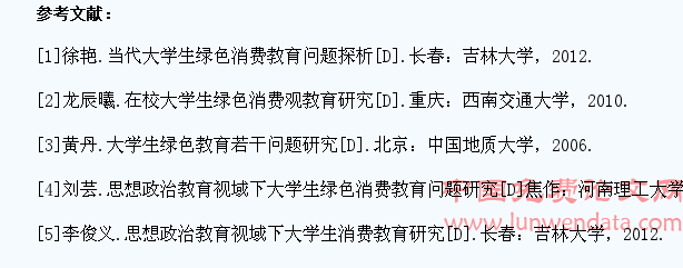 大学生绿色消费教育的思考