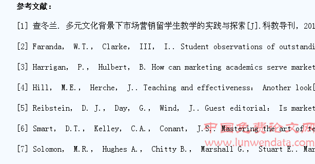 市场营销留学生教学国内外差异分析