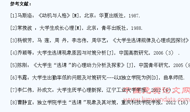 独立学院大学生逃课的主观动因及思想教育策略