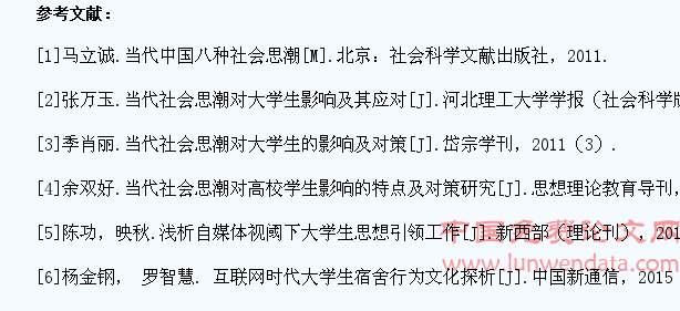 当代中国社会思潮对大学生思想和行为的影响及对策研究