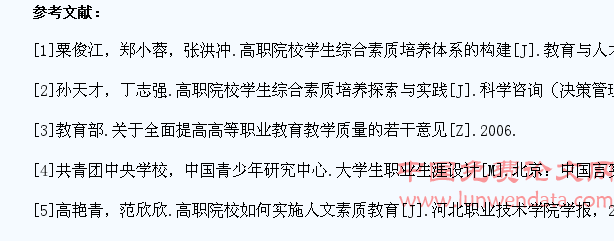 论高职院校学生综合素质及能力的提升