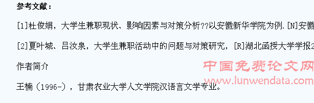 甘肃农业大学大学生兼职情况