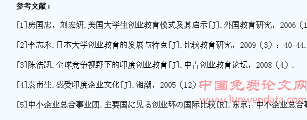 美国、日本、印度三国大学生创业教育的比较与启示