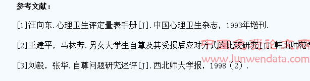 大学生自尊心理的性别差异
