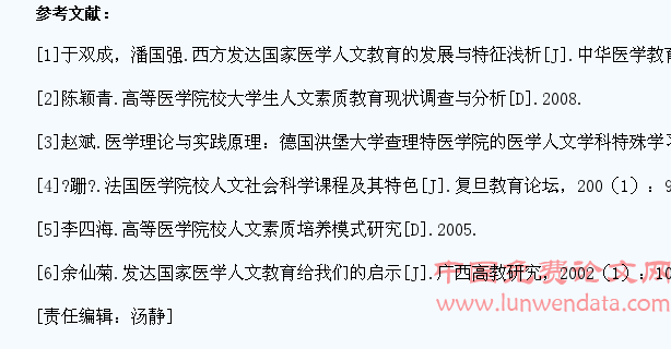 关于湖南省医学生人文素质教育提高的几点思考