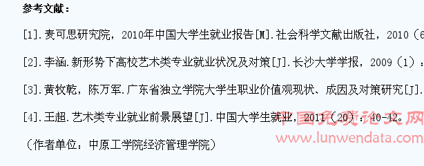 民办高校艺术类学生就业观现状及对策研究