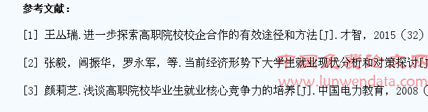 浅谈高职院校大学生就业竞争力的培养方式