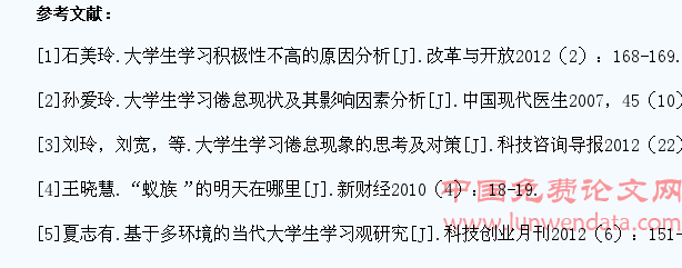 高校大学生学习状况的调查与思考