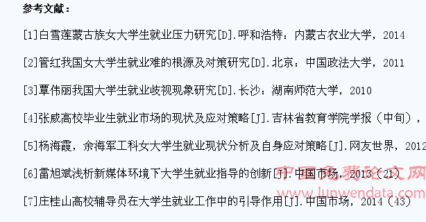 高校女大学生就业现状及应对策略研究