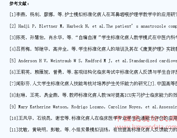 标准化患者的培训对在校医学生临床能力的影响