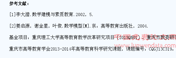 全国大学生数学建模教育的思考