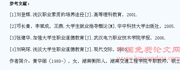 论大学生职业道德的培养方法