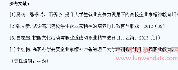 高职英语专业学生企业家精神的培养