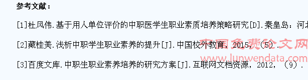 高职学生职业素质培养现状分析